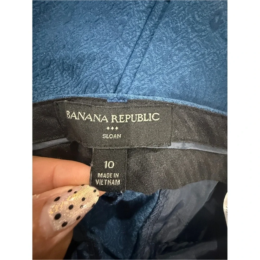 Banana Republic Navy Textured Women's Dress Pants
